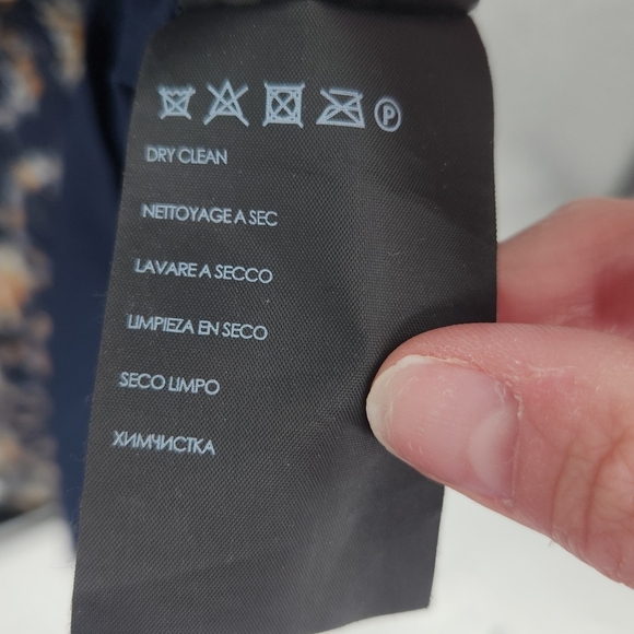 Club Monaco Tansa Silk Floral Print Dress 2 - Picture 6 of 8